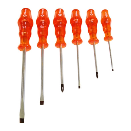 SCREWDRIVER SET WERA B/TIP P/6 10001