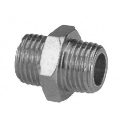 ANI NIPPLE DOUBLE  1/4X1/4``MALE 33/904