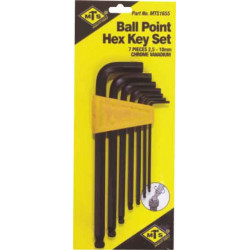 ALLENKEY MTS SET.BALL 2.5-10MM 7PC 1655