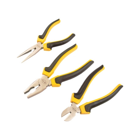 PLIER MTS MECHANIC SET 3PC YEL/BLK