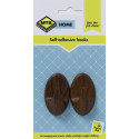 MTS HOME  MEDIUM HOOK WOODGRAIN 2PC