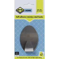 MTS HOME LARGE OVAL STAINLESS STEEL HOOK