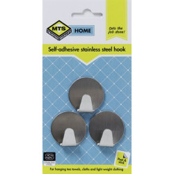 MTS HOME SMALL ROUND STAINLESSSTEEL HOOK