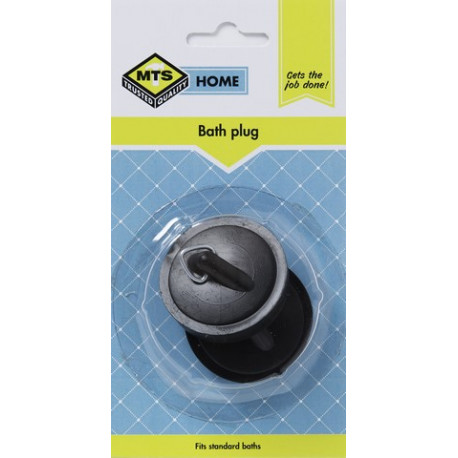 MTS HOME  BATH PLUG BLACK 2PC