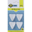 MTS HOME PLASTIC SINGLE ADHESV HOOK 4PC