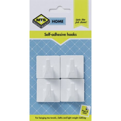 MTS HOME  LARGE SQUARE HOOK 4PC