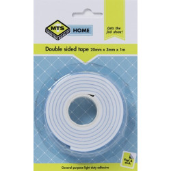 MTS HOME DOUBLE SIDED TAPE 20MM X 3MMX1M