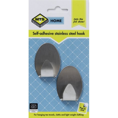 MTS HOME MEDUIM OVAL S/STEEL HOOK 2PC2PC