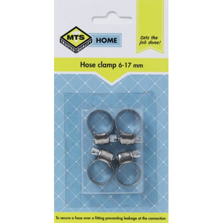 MTS HOME HOSE CLAMP 6-17MM 4PC