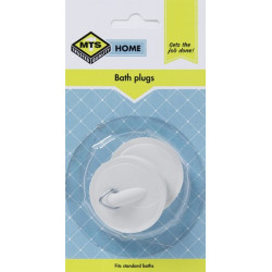 MTS HOME BATH PLUG WHITE 2PC