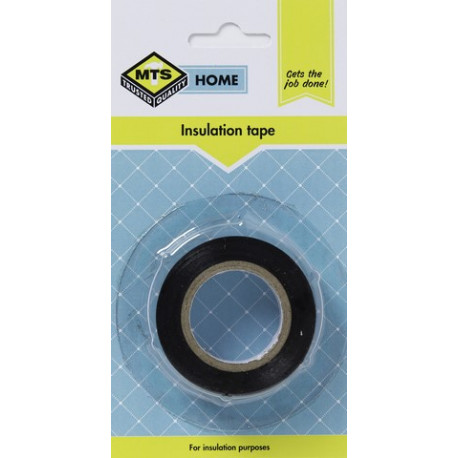 MTS HOME  INSULATION TAPE BLACK 10M