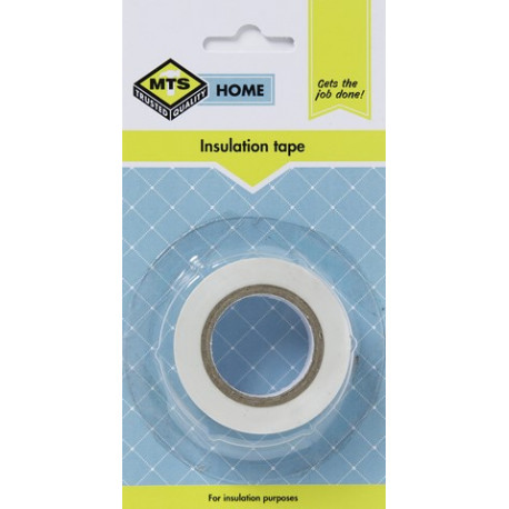 MTS HOME  INSULATION TAPE WHITE 10M