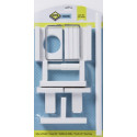 MTS HOME  BATHROOM SET 5PC WHITE