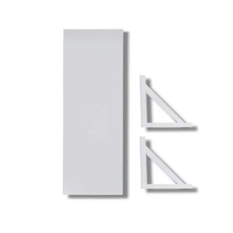 MTS HOME BRACKET&SHELF 450MMX200MM WHITE