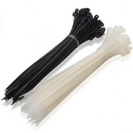 MTS 200PC CABLE TIE COMBO BLACK & WHITE