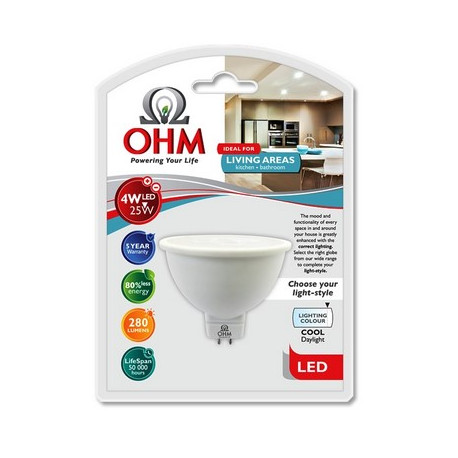 OHM LED MR16 4W GLOBE CDL