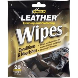 SHIELD LEATHER CARE WIPES 20 PACK SH151