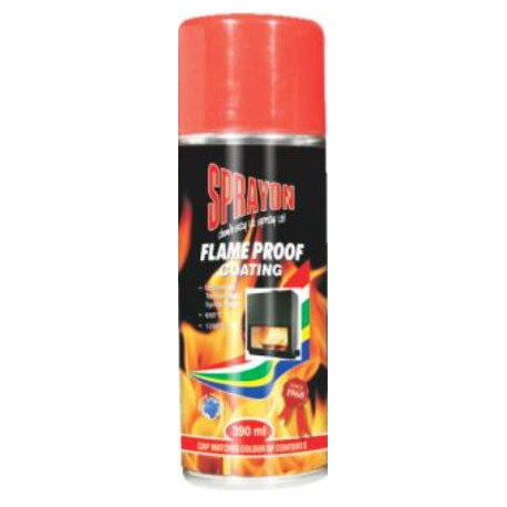 SPRAYON PAINT FLAME PROOF CLEAR 390ML