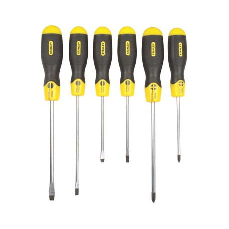 SCREWDRIVER STANLEY.C/GRIP 6PC 0-65-242