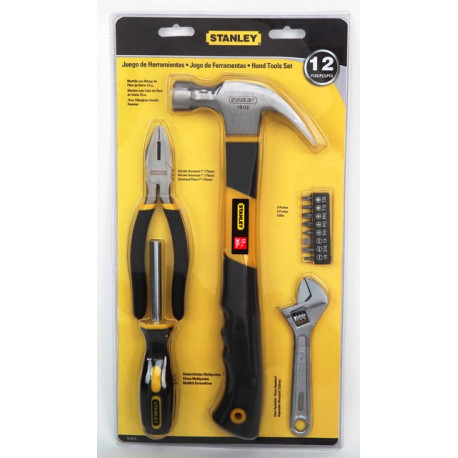 TOOL SET STANLEY 12PC 70-875