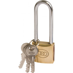 PADLOCK TRI BRASS BOX L/S 32MM 263L