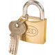 PADLOCK TRI BRASS BOX K/ALIKE 32MM 263