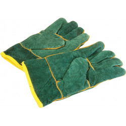 GLOVE MATSAFE GREEN/YEL STD 50MM