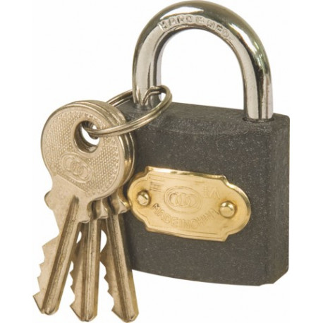 PADLOCK TRI IRON NO363 32MM CASE/180