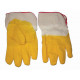 GLOVE MATSAFE LATEX CANVAS YELLOW L XXX