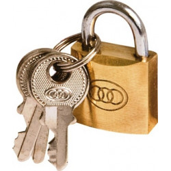 PADLOCK TRI BRASS NO261 20MM CASE/600