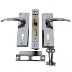 LOCKSET 3LEVER CHROME PLATED SABS-BOXED