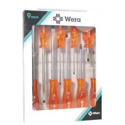 SCREWDRIVER WERA  SET B/TIP 9PC        W