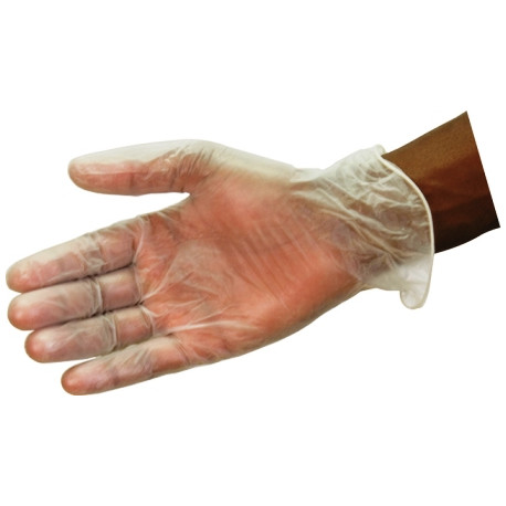 GLOVE MATSAFE VINYL DISPOSABLE(L)(100)