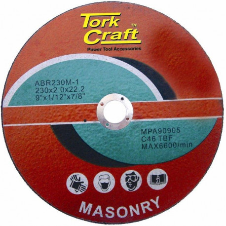 CUTTING DISC MASONRY 230 X 2.0 X 22.22MM