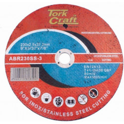 CUTTING DISC STAINLESS STEEL 230 X 2.5 22.22MM