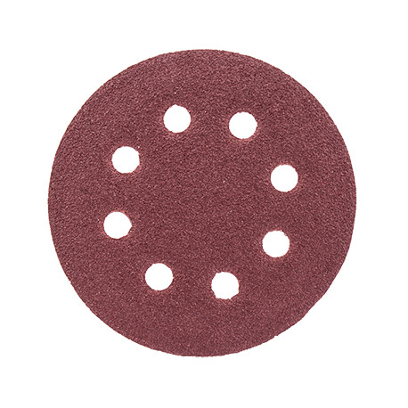 SANDING DISC VELCRO 115MM 80 GRIT WITH HOLES 10/PK