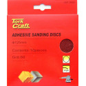 SANDING DISC PSA 125MM 60 GRIT NO HOLE 10/PK