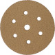 GOLD VELCRO DISC (50 PIECES) 40 GRIT 150MM X 6+1 HOLES