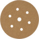 GOLD VELCRO DISC (50 PIECES) 60 GRIT 150MM X 6+1 HOLES