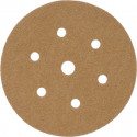 GOLD VELCRO DISC (50 PIECES) 60 GRIT 150MM X 6+1 HOLES