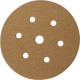 GOLD VELCRO DISC (50 PIECES) 80 GRIT 150MM X 6+1 HOLES