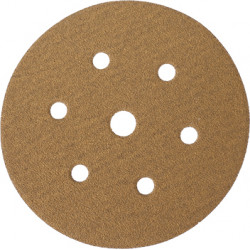 GOLD VELCRO DISC (50 PIECES) 80 GRIT 150MM X 6+1 HOLES