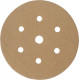 GOLD VELCRO DISC (50 PIECES) 100 GRIT 150MM X 6+1 HOLES