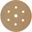 GOLD VELCRO DISC (50 PIECES) 100 GRIT 150MM X 6+1 HOLES