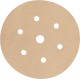 GOLD VELCRO DISC (50 PIECES) 120 GRIT 150MM X 6+1 HOLES