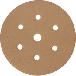 GOLD VELCRO DISC (50 PIECES) 180 GRIT 150MM X 6+1 HOLES