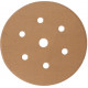 GOLD VELCRO DISC (50 PIECES) 240 GRIT 150MM X 6+1 HOLES