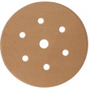 GOLD VELCRO DISC (50 PIECES) 240 GRIT 150MM X 6+1 HOLES