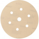 GOLD VELCRO DISC (50 PIECES) 320 GRIT 150MM X 6+1 HOLES