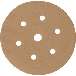 GOLD VELCRO DISC (50 PIECES) 400 GRIT 150MM X 6+1 HOLES